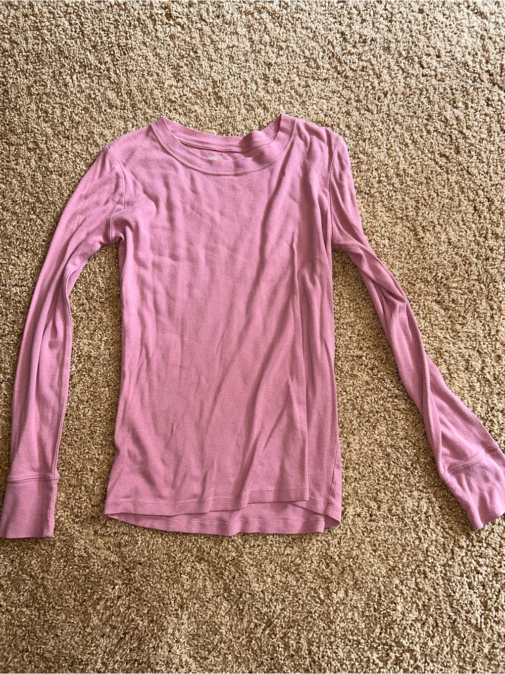 GAP Mauve Crewneck Long Sleeve Top